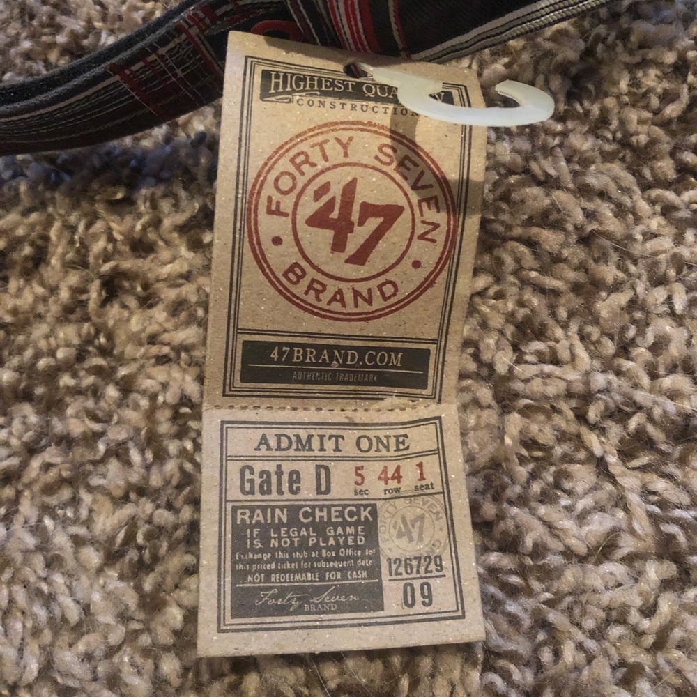 Chicago Cubs 47 Brand One Size Fits All Women’s Plaid Sun Visor, new with tags. - Picture 7 of 7